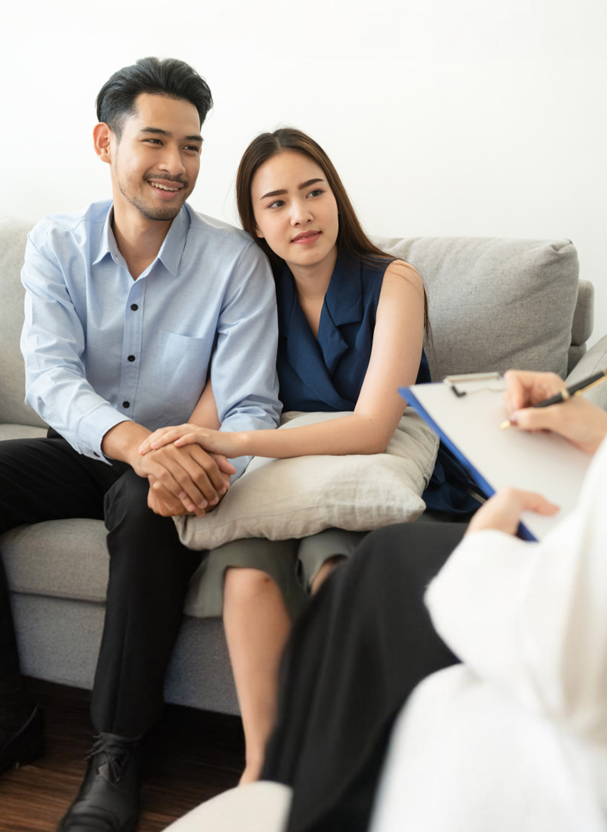 Couple in marriage counseling receiving the best therapy for couples